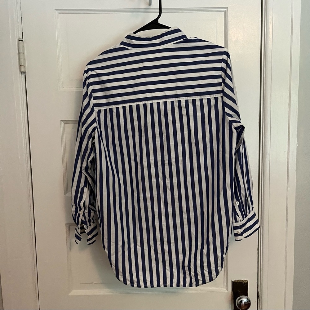 J. Crew Band-collar Popover Tunic in Bold Stripe - Picture 6 of 6